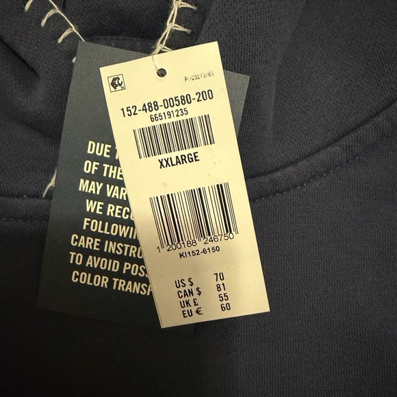 Abercrombie & Fitch Navy Blue Hoodie - Picture 2 of 2